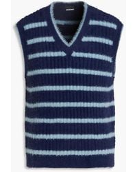 Jacquemus - Neve Brushed Striped Ribbed-knit Vest - Lyst