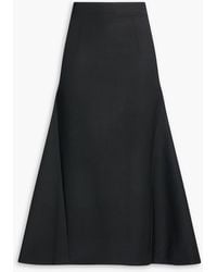 Huishan Zhang - Vicky Wool-Twill Midi Skirt - Lyst