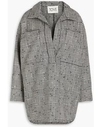 TOVE - Prince Of Wales Checked Wool-blend Tunic - Lyst