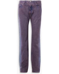 The Attico - Washed Mid-rise Straight-leg Jeans - Lyst