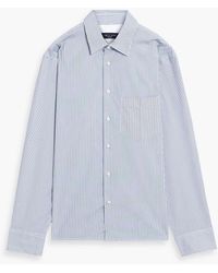 Rag & Bone - Dalton Striped Cotton-Blend Poplin Shirt - Lyst