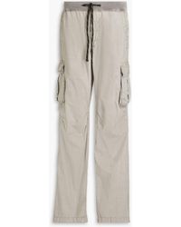 James Perse - Crinkled Cotton-poplin Cargo Pants - Lyst
