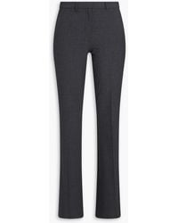 Theory - Demitria Wool-Blend Crepe Flared Pants - Lyst
