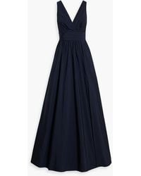 Marchesa - Draped Taffeta Gown - Lyst