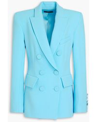 Alex Perry - Landon Double-breasted Crepe Blazer - Lyst