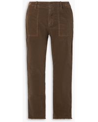 Nili Lotan - Jenna Cropped Cotton-blend Corduroy Slim-leg Pants - Lyst