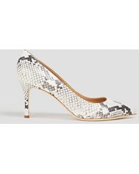 Sergio Rossi - New Secret Snake-effect Leather Pumps - Lyst