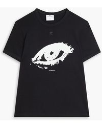 Courreges - Printed Cotton-jersey T-shirt - Lyst
