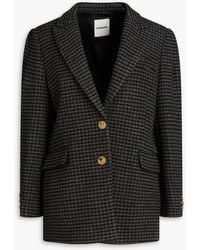 Sandro - Houndstooth Wool-felt Blazer - Lyst