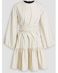 ROKSANDA - Ezek Woven Cotton-poplin Mini Dress - Lyst