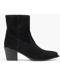 Stuart Weitzman - Tate Suede Cowboy Boots - Lyst