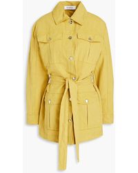 Rodebjer - Luci Belted Cotton And Linen-blend Canvas Jacket - Lyst