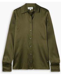 ÉTERNE - Constance Silk-Blend Satin Shirt - Lyst