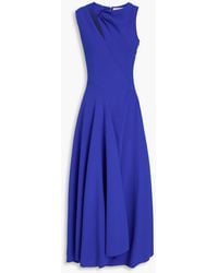 ROKSANDA - Alma Knotted Cutout Crepe Midi Dress - Lyst