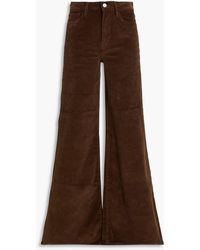 FRAME - Cotton-blend Corduroy Wide-leg Pants - Lyst