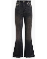 Ganni - Faded High-Rise Flared Jeans - Lyst