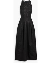 Brunello Cucinelli - Metallic Wool-Blend Midi Dress - Lyst