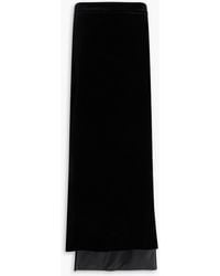 Max Mara - Zuppa Cotton-blend Velvet Maxi Skirt - Lyst