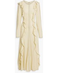 Ulla Johnson - Analia Ruffled Wool Maxi Dress - Lyst