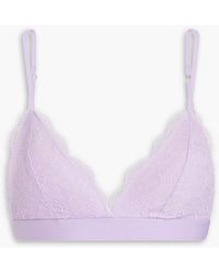 Love Stories - Darling Lace Lia Leavers Lace Triangle Bra - Lyst