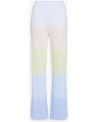 Missoni - Crochet-Knit Straight-Leg Pants - Lyst
