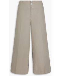 TOTEME - Hose mit weitem bein aus baumwoll-twill - Lyst