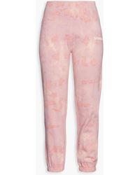 SPRWMN - Cropped track pants aus baumwollfleece mit print - Lyst