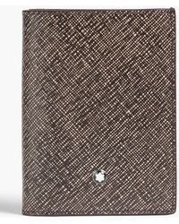 Montblanc - Sartorial Printed Textured-Leather Wallet - Lyst