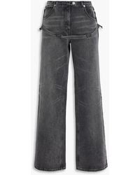 Courreges - Distressed High-Rise Wide-Leg Jeans - Lyst