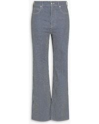 Veronica Beard - Crosbie Striped High-Rise Wide-Leg Jeans - Lyst