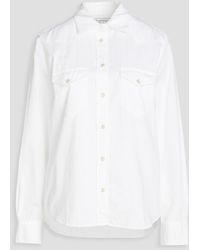 Officine Generale - Livia Cotton-poplin Shirt - Lyst