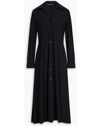 High - Pleated Stretch-Jersey Midi Dress - Lyst