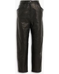 IRO - Hazel Leather Straight-leg Pants - Lyst