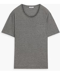 Boglioli - Striped Cotton And Linen-blend Jersey T-shirt - Lyst