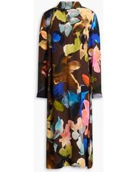 Stine Goya - Midikleid aus einer TM-lyocellmischung mit floralem print - Lyst