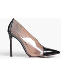 Gianvito Rossi - Deela Patent-leather And Pvc Pumps - Lyst