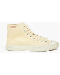 Acne Studios - Ballow Tumbled Perforated High-top Sneakers - Lyst