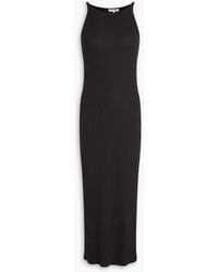 Rag & Bone - The Essential Ribbed Stretch-pima Cotton-jersey Midi Dress - Lyst