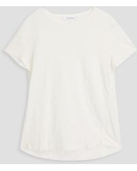 FRAME - T-shirt aus leinen-jersey - Lyst