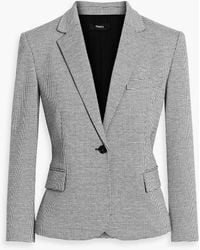 Theory - Houndstooth Jacquard-Knit Blazer - Lyst