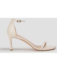 Stuart Weitzman - Amelina Leather Sandals - Lyst