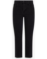 L'Agence - Cropped High-rise Slim-leg Jeans - Lyst
