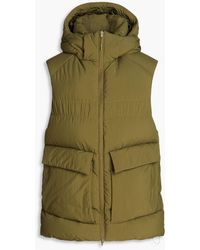 Y-3 - Quilted Shell Hooded Down Vest - Lyst