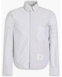 Thom Browne - Striped Cotton-oxford Shirt - Lyst