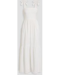 Melissa Odabash - Posie Cutout Cotton And Linen-Blend Maxi Dress - Lyst