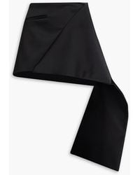 Courreges - Draped Satin Mini Skirt - Lyst
