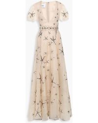 Valentino Garavani - Sequin-embellished Silk-organza Gown - Lyst