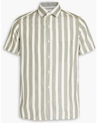 Boglioli - Striped Cotton And Lyocell-blend Shirt - Lyst