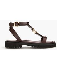 Claudie Pierlot - Embellished Leather Sandals - Lyst