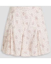 Polo Ralph Lauren - Floral-Print Cotton-Poplin Mini Skirt - Lyst
